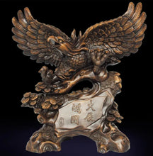 Load image into Gallery viewer, Chinese Feng Shui Lucky Wealth Eagle Home/Office Decor Sculpture Craft Living Room TV Cabinet Fortune Ornament Housewarming Gift