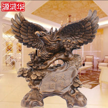Load image into Gallery viewer, Chinese Feng Shui Lucky Wealth Eagle Home/Office Decor Sculpture Craft Living Room TV Cabinet Fortune Ornament Housewarming Gift