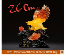Load image into Gallery viewer, Chinese Feng Shui Lucky Wealth Eagle Home/Office Decor Sculpture Craft Living Room TV Cabinet Fortune Ornament Housewarming Gift