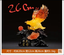 Load image into Gallery viewer, Chinese Feng Shui Lucky Wealth Eagle Home/Office Decor Sculpture Craft Living Room TV Cabinet Fortune Ornament Housewarming Gift