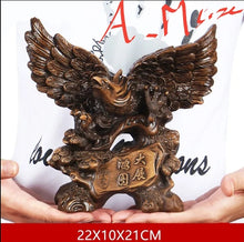 Load image into Gallery viewer, Chinese Feng Shui Lucky Wealth Eagle Home/Office Decor Sculpture Craft Living Room TV Cabinet Fortune Ornament Housewarming Gift