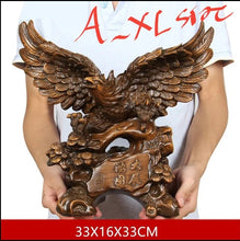 Load image into Gallery viewer, Chinese Feng Shui Lucky Wealth Eagle Home/Office Decor Sculpture Craft Living Room TV Cabinet Fortune Ornament Housewarming Gift