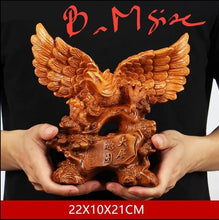 Load image into Gallery viewer, Chinese Feng Shui Lucky Wealth Eagle Home/Office Decor Sculpture Craft Living Room TV Cabinet Fortune Ornament Housewarming Gift