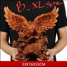 Load image into Gallery viewer, Chinese Feng Shui Lucky Wealth Eagle Home/Office Decor Sculpture Craft Living Room TV Cabinet Fortune Ornament Housewarming Gift