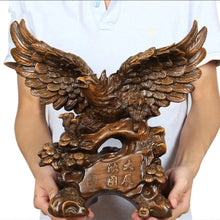 Load image into Gallery viewer, Chinese Feng Shui Lucky Wealth Eagle Home/Office Decor Sculpture Craft Living Room TV Cabinet Fortune Ornament Housewarming Gift