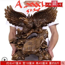 Load image into Gallery viewer, Chinese Feng Shui Lucky Wealth Eagle Home/Office Decor Sculpture Craft Living Room TV Cabinet Fortune Ornament Housewarming Gift