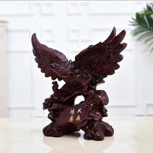 Load image into Gallery viewer, Chinese Feng Shui Lucky Wealth Eagle Home/Office Decor Sculpture Craft Living Room TV Cabinet Fortune Ornament Housewarming Gift