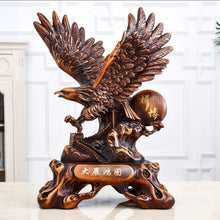 Load image into Gallery viewer, Chinese Feng Shui Lucky Wealth Great Wall Eagle Home/Office Decor Sculpture Craft Living Room TV Cabinet Fortune Ornament Housewarming Gift