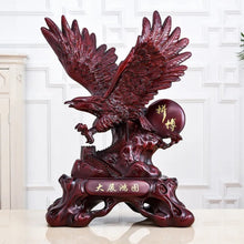 Load image into Gallery viewer, Chinese Feng Shui Lucky Wealth Great Wall Eagle Home/Office Decor Sculpture Craft Living Room TV Cabinet Fortune Ornament Housewarming Gift
