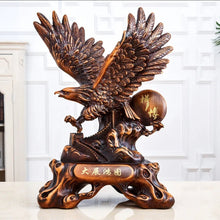 Load image into Gallery viewer, Chinese Feng Shui Lucky Wealth Great Wall Eagle Home/Office Decor Sculpture Craft Living Room TV Cabinet Fortune Ornament Housewarming Gift