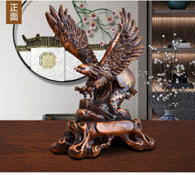 Load image into Gallery viewer, Chinese Feng Shui Lucky Wealth Great Wall Eagle Home/Office Decor Sculpture Craft Living Room TV Cabinet Fortune Ornament Housewarming Gift