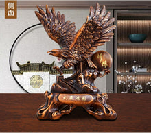 Load image into Gallery viewer, Chinese Feng Shui Lucky Wealth Great Wall Eagle Home/Office Decor Sculpture Craft Living Room TV Cabinet Fortune Ornament Housewarming Gift