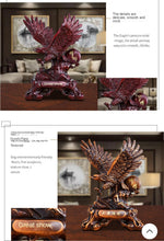 Load image into Gallery viewer, Chinese Feng Shui Lucky Wealth Great Wall Eagle Home/Office Decor Sculpture Craft Living Room TV Cabinet Fortune Ornament Housewarming Gift