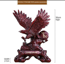 Load image into Gallery viewer, Chinese Feng Shui Lucky Wealth Great Wall Eagle Home/Office Decor Sculpture Craft Living Room TV Cabinet Fortune Ornament Housewarming Gift