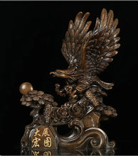 Load image into Gallery viewer, Chinese Feng Shui Lucky Wealth Eagle Home/Office Decor Sculpture Craft Living Room TV Cabinet Fortune Ornament Housewarming Gift