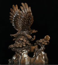 Load image into Gallery viewer, Chinese Feng Shui Lucky Wealth Eagle Home/Office Decor Sculpture Craft Living Room TV Cabinet Fortune Ornament Housewarming Gift
