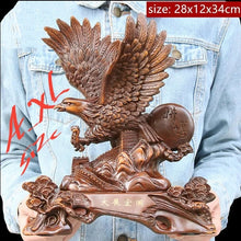 Load image into Gallery viewer, Chinese Feng Shui Lucky Wealth Great Wall Eagle Home/Office Decor Sculpture Craft Living Room TV Cabinet Fortune Ornament Housewarming Gift