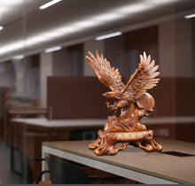 Load image into Gallery viewer, Chinese Feng Shui Lucky Wealth Great Wall Eagle Home/Office Decor Sculpture Craft Living Room TV Cabinet Fortune Ornament Housewarming Gift
