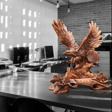 Load image into Gallery viewer, Chinese Feng Shui Lucky Wealth Great Wall Eagle Home/Office Decor Sculpture Craft Living Room TV Cabinet Fortune Ornament Housewarming Gift