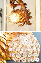 Load image into Gallery viewer, Copy of Chinese Feng Shui Lucky Wealth Peacock LED Crystal Wall Lamp/Wall Light Home/Office Decor Sculpture Craft Living Room TV Cabinet Fortune Ornament Housewarming Gift