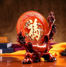 Load image into Gallery viewer, Chinese Feng Shui Lucky Wealth Bogu Frame Statue Home/Office Decor Sculpture Craft Living Room TV Cabinet Fortune Ornament Housewarming Gift