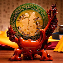 Load image into Gallery viewer, Chinese Feng Shui Lucky Wealth Bogu Frame Statue Home/Office Decor Sculpture Craft Living Room TV Cabinet Fortune Ornament Housewarming Gift