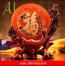 Load image into Gallery viewer, Chinese Feng Shui Lucky Wealth Bogu Frame Statue Home/Office Decor Sculpture Craft Living Room TV Cabinet Fortune Ornament Housewarming Gift
