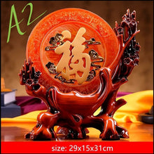 Load image into Gallery viewer, Chinese Feng Shui Lucky Wealth Bogu Frame Statue Home/Office Decor Sculpture Craft Living Room TV Cabinet Fortune Ornament Housewarming Gift