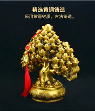 Load image into Gallery viewer, Chinese Feng Shui Lucky Wealth Money Gold Statue Home/Office Decor Sculpture Craft Living Room TV Cabinet Fortune Ornament Housewarming Gift