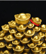 Load image into Gallery viewer, Chinese Feng Shui Lucky Wealth Money Gold Statue Home/Office Decor Sculpture Craft Living Room TV Cabinet Fortune Ornament Housewarming Gift