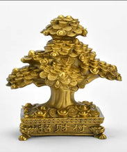 Load image into Gallery viewer, Chinese Feng Shui Lucky Wealth Money Gold Statue Home/Office Decor Sculpture Craft Living Room TV Cabinet Fortune Ornament Housewarming Gift
