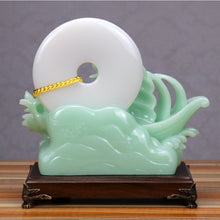 Load image into Gallery viewer, Chinese Feng Shui Lucky Wealth Moon Boat Statue Home/Office Decor Sculpture Craft Living Room TV Cabinet Fortune Ornament Housewarming Gift