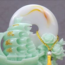 Load image into Gallery viewer, Chinese Feng Shui Lucky Wealth Moon Boat Statue Home/Office Decor Sculpture Craft Living Room TV Cabinet Fortune Ornament Housewarming Gift