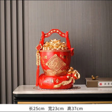 Load image into Gallery viewer, Chinese Feng Shui Lucky Wealth Gold Money Bag Ingot Statue Home/Office Decor Sculpture Craft Living Room TV Cabinet Fortune Ornament Housewarming Gift