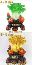 Load image into Gallery viewer, Chinese Feng Shui Lucky Wealth Cabbage Statue Home/Office Decor Sculpture Craft Living Room TV Cabinet Fortune Ornament Housewarming Gift