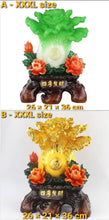 Load image into Gallery viewer, Chinese Feng Shui Lucky Wealth Cabbage Statue Home/Office Decor Sculpture Craft Living Room TV Cabinet Fortune Ornament Housewarming Gift