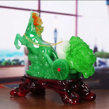 Load image into Gallery viewer, Chinese Feng Shui Lucky Wealth Cabbage Horse Statue Home/Office Decor Sculpture Craft Living Room TV Cabinet Fortune Ornament Housewarming Gift