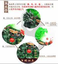 Load image into Gallery viewer, Chinese Feng Shui Lucky Wealth Cabbage Dragon Toad Statue Home/Office Decor Sculpture Craft Living Room TV Cabinet Fortune Ornament Housewarming Gift