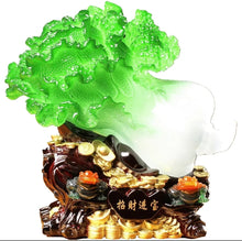 Load image into Gallery viewer, Chinese Feng Shui Lucky Wealth Money Gold Cabbage Statue Home/Office Decor Sculpture Craft Living Room TV Cabinet Fortune Ornament Housewarming Gift