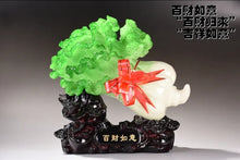 Load image into Gallery viewer, Chinese Feng Shui Lucky Wealth Money Gold Cabbage Statue Home/Office Decor Sculpture Craft Living Room TV Cabinet Fortune Ornament Housewarming Gift