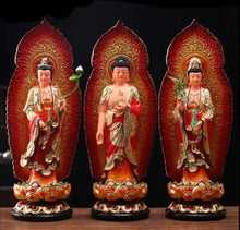 Load image into Gallery viewer, Chinese Feng Shui Lucky Wealth Gold Blessing Buddha Guanyin God Statues Home/Office Decor Sculpture Craft Living Room TV Cabinet Fortune Ornament Housewarming Gift
