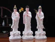 Load image into Gallery viewer, Chinese Feng Shui Lucky Wealth Gold Blessing Buddha Guanyin God Statues Home/Office Decor Sculpture Craft Living Room TV Cabinet Fortune Ornament Housewarming Gift