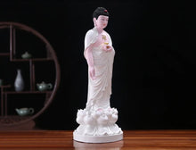Load image into Gallery viewer, Chinese Feng Shui Lucky Wealth Gold Blessing Buddha Guanyin God Statues Home/Office Decor Sculpture Craft Living Room TV Cabinet Fortune Ornament Housewarming Gift