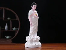 Load image into Gallery viewer, Chinese Feng Shui Lucky Wealth Gold Blessing Buddha Guanyin God Statues Home/Office Decor Sculpture Craft Living Room TV Cabinet Fortune Ornament Housewarming Gift