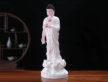Load image into Gallery viewer, Chinese Feng Shui Lucky Wealth Gold Blessing Buddha Guanyin God Statues Home/Office Decor Sculpture Craft Living Room TV Cabinet Fortune Ornament Housewarming Gift