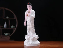 Load image into Gallery viewer, Chinese Feng Shui Lucky Wealth Gold Blessing Buddha Guanyin God Statues Home/Office Decor Sculpture Craft Living Room TV Cabinet Fortune Ornament Housewarming Gift