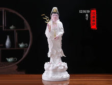 Load image into Gallery viewer, Chinese Feng Shui Lucky Wealth Gold Blessing Buddha Guanyin God Statues Home/Office Decor Sculpture Craft Living Room TV Cabinet Fortune Ornament Housewarming Gift