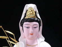 Load image into Gallery viewer, Chinese Feng Shui Lucky Wealth Gold Blessing Buddha Guanyin God Statues Home/Office Decor Sculpture Craft Living Room TV Cabinet Fortune Ornament Housewarming Gift