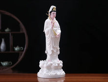 Load image into Gallery viewer, Chinese Feng Shui Lucky Wealth Gold Blessing Buddha Guanyin God Statues Home/Office Decor Sculpture Craft Living Room TV Cabinet Fortune Ornament Housewarming Gift