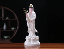 Load image into Gallery viewer, Chinese Feng Shui Lucky Wealth Gold Blessing Buddha Guanyin God Statues Home/Office Decor Sculpture Craft Living Room TV Cabinet Fortune Ornament Housewarming Gift